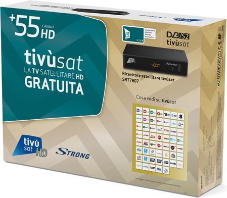 Produktbild Strong Decoder Tivusat Srt7807tivu Ok Mise Dvbs2 Bonus TV (0.26 GB, DVB-T, DVB-S2, DVB-T2)
