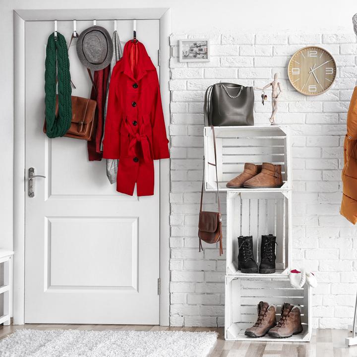 Actual product image Relaxdays Door Hook Set of 5, For Clothes