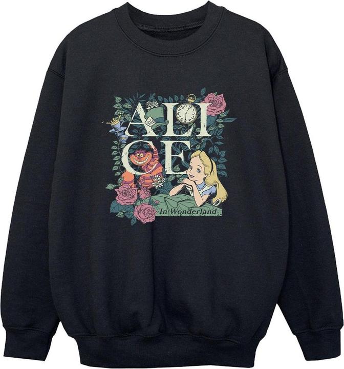 Disney Jungen Alice im Wunderland Laubgarten Sweatshirt