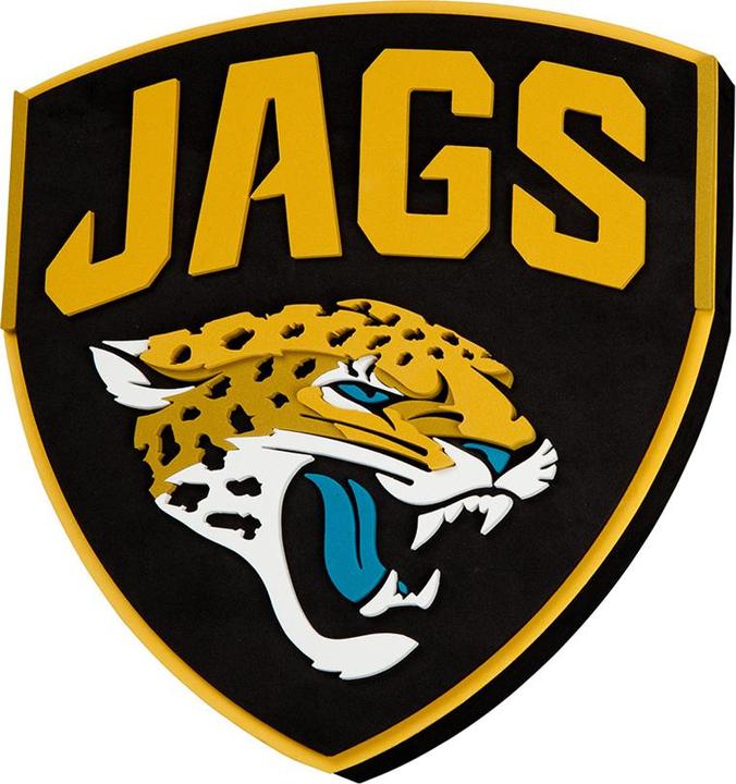 Great Branding Jacksonville Jaguars FanFoam Super Size Wall Sign 14 x 15
