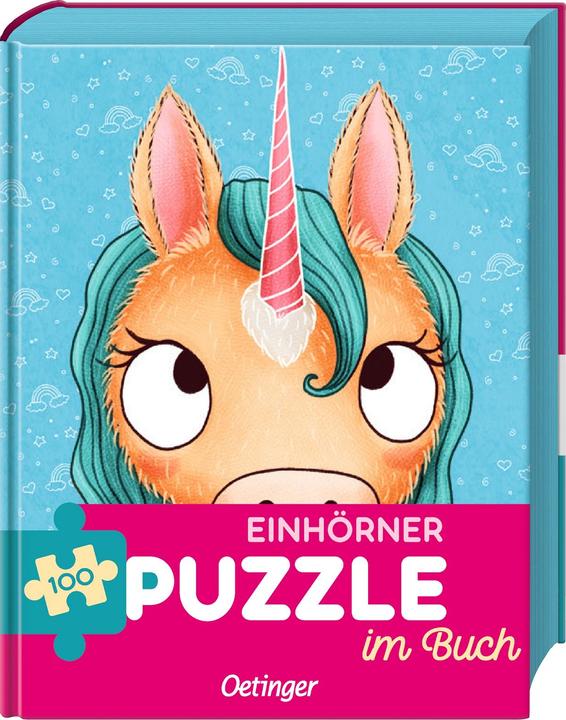 Actual product image Unicorns Puzzle in Book (100 pieces)