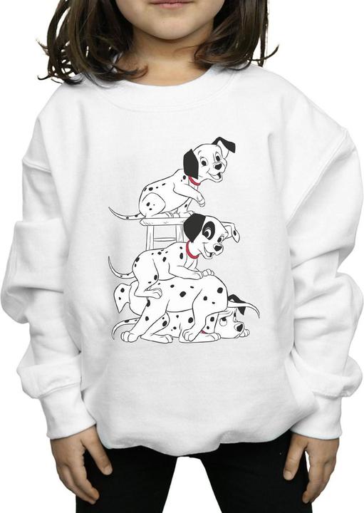 Actual product image Disney Girls 101 Dalmatians Chair Sweatshirt (128)