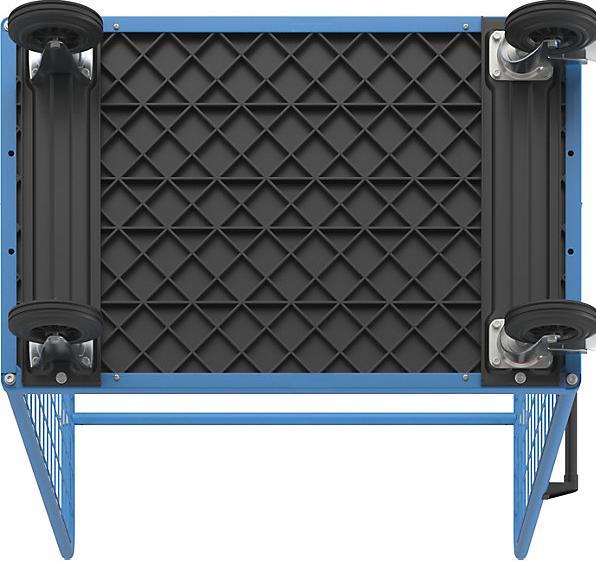 Actual product image eurokraft pro Shelf trolley with mesh side walls (500 kg)