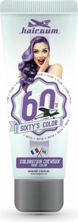 Image du produit Hairgum SIXTY'S COLOR hair color #plum 60 ml (PLUM)