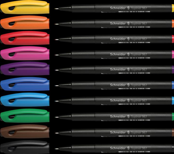 Nutritional values and ingredients Schneider Fineliner 967 case of 10 (Multicoloured, 10 x)