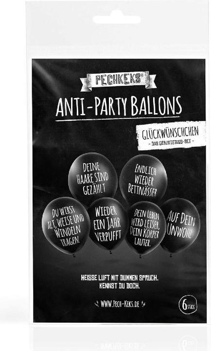Produktbild Pechkeks Anti-Party Ballons (6 x)