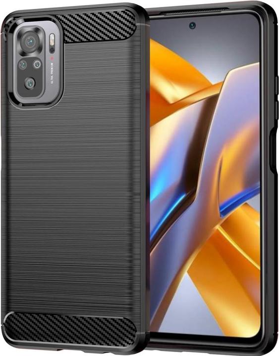 Actual product image Screenguard Xiaomi Poco M5s Cover Carbon Brushed Soft TPU (Xiaomi Poco M5s)