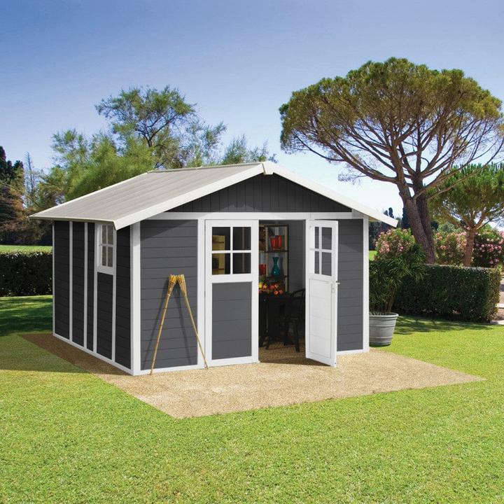 Immagine prodotto Grosfillex Casetta da giardino Deco H 11 XL 315 x 355,5 cm grigio-bianco