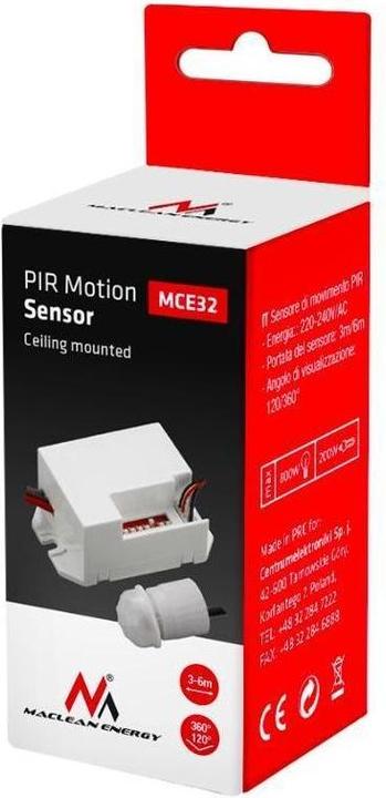 Productafbeelding Maclean MCE32 MCE32 Automatische Schakelkast w PIR bewegingsdetector Sensor Beveiliging 800W (6 m)