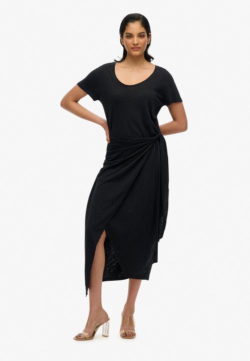 Image du produit Superdry SLUB MIDI WRAP DRESS Dames Jurk (16)