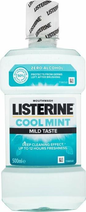 Actual product image Listerine Cool Mint Mild Taste Mouthwash (500 ml, Mouthwash)