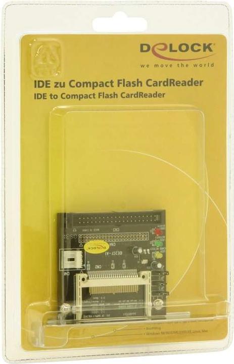 Produktbild Delock IDE to Compact Flash CardReader (44-Pin, 4-Pin Molex)