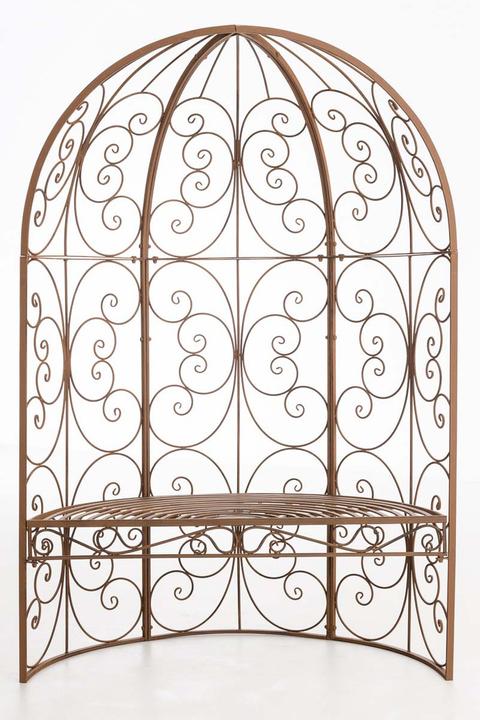 Image du produit Swisshandel24 Demi-pavillon Rosie avec banc, brun antique (58 cm, 120 cm)
