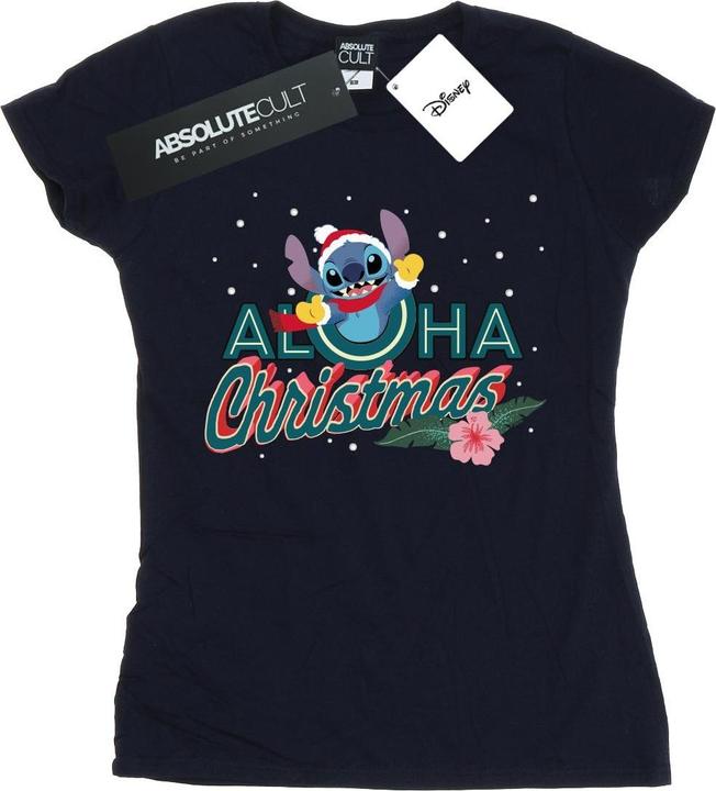 Disney Lilo And Stitch Aloha Christmas TShirt (XL)