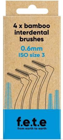 Produktbild F.e.t.e Bambus-Interdentalbürsten 0.6 mm (4 x, 0.60 mm)