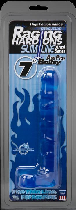 Immagine prodotto Doc Johnson Raging Hard-Ons Slimline Blu Cobalto Jellie - 7 pollici Ballsy