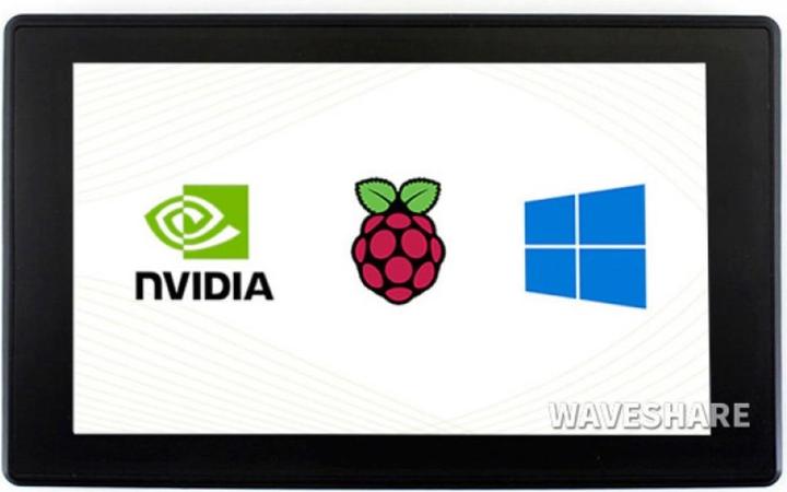 Image du produit WaveShare Écran tactile capacitif HDMI 7 pouces 1024x600 avec boîtier