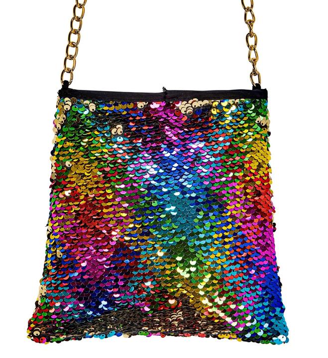 Immagine prodotto Widmann Borsa a tracolla in costume con paillettes reversibili arcobaleno/oro
