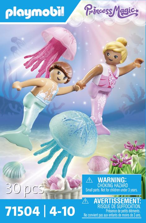 Produktbild Playmobil Meerjungfrauen-Kinder mit Quallen (71504, Playmobil Princess Magic)