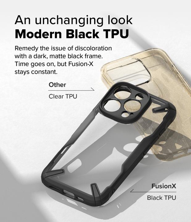 Produktbild Ringke Case for iPhone 16 Pro FUSION X BLACK (Apple iPhone 16 Pro)