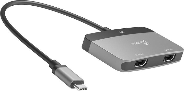 Image du produit j5Create JCA465-N Adaptateur d'écran 8K USB-C® vers double HDMI™ (USB-C, 20 cm)