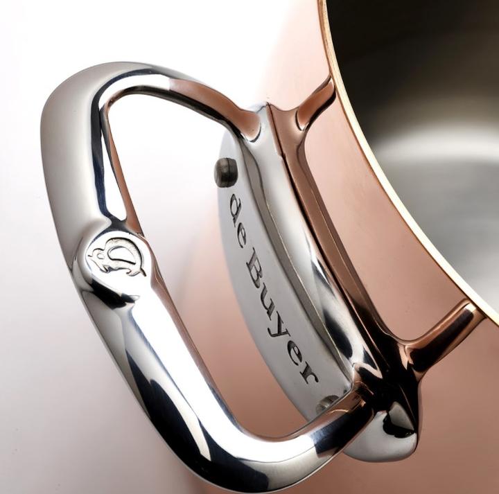 Actual product image de Buyer Prima Matera cooking pot induction, with lid (20 cm, Pot, Copper, Stainless steel)