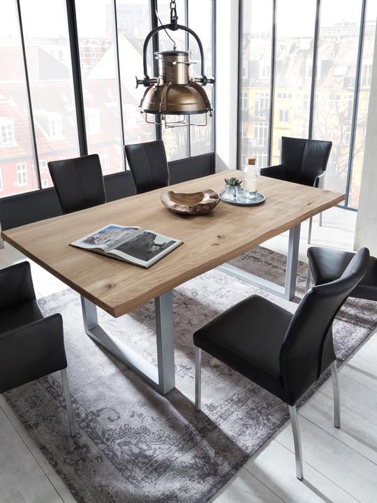 Actual product image SIT Möbel Dining table Unique wild oak silver (160 x 90 x 76 cm)