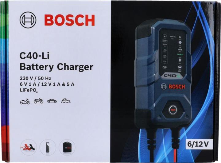 Actual product image Bosch Automotive C40-LI charger (12V, 6V, 5 A)