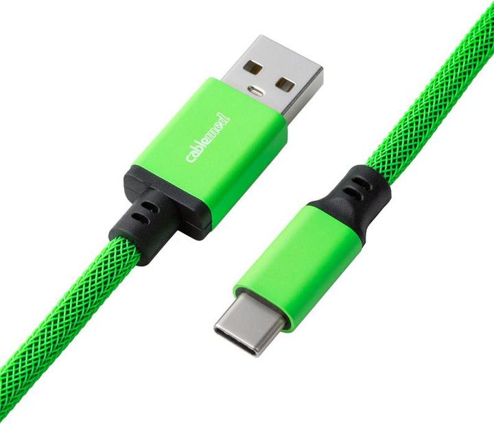 Actual product image CableMod Pro Coiled Keyboard Cable USB-C to USB Type A, Viper (1.50 m, USB 2.0)