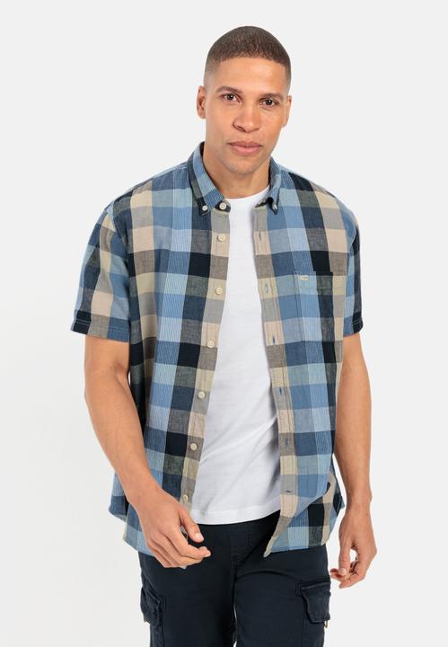 Actual product image Camel Active Linen mix checked shirt (XXL)