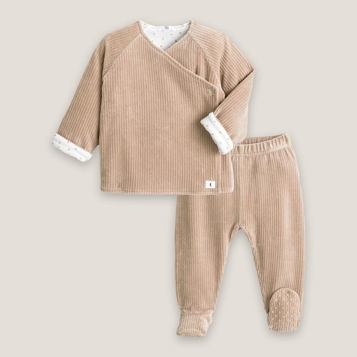 Actual product image La Redoute Collections 2-piece velvet set (50)