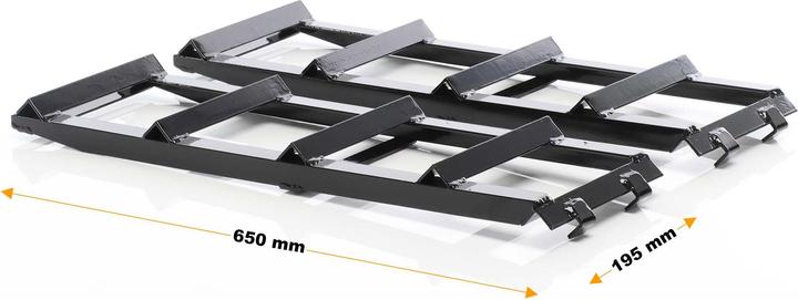 Actual product image XPOtool Ramp Extension 2x400kg Car Ramp Extension 650x195mm Automobile Steel Drive-on Ramp