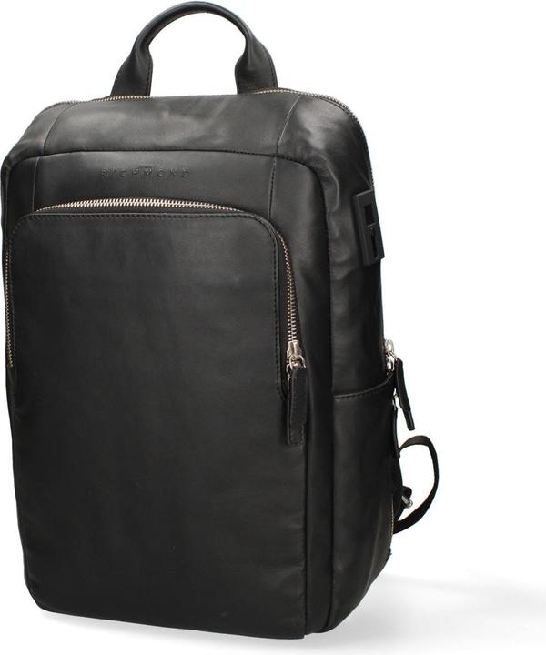 Produktbild John Richmond Herren Rucksack Aus Echtleder - Sonder Modell - 41.0 X 28.0 X 13.0 Cm