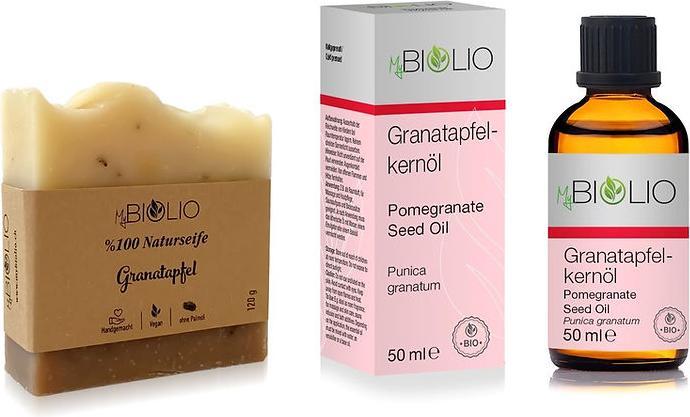 Produktbild MyBiolio Granatapfelkernöl & Naturseife Granatapfel (Körperöl, 50 ml)