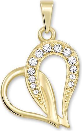 Actual product image Brilio Gold pendant with crystals 249 001 00472