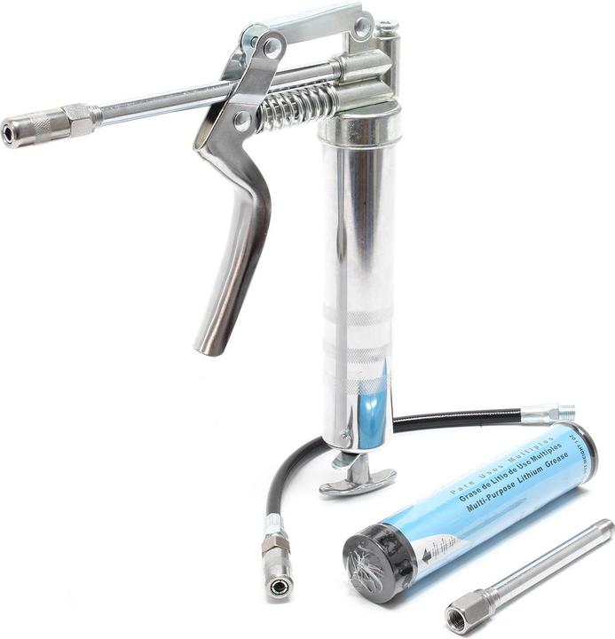 Produktbild Wiltec Mini-Fettpresse Set Handfettpresse Kartuschenpresse Schmierfett Schmiermittel