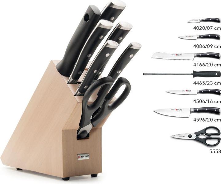 Produktbild Wüsthof Classic Ikon Messerblock mit Teilen Buche