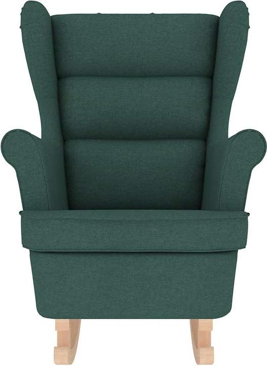 Productafbeelding VidaXL Schommel fauteuil Donkergroen 74x90x102 cm stof Relax fauteuil Lounge fauteuil