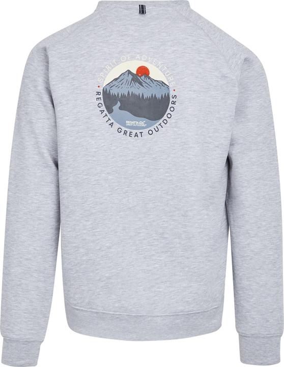 Actual product image Regatta Mens Nithsdale Mountain Crew Neck Crop Sweatshirt (XL)
