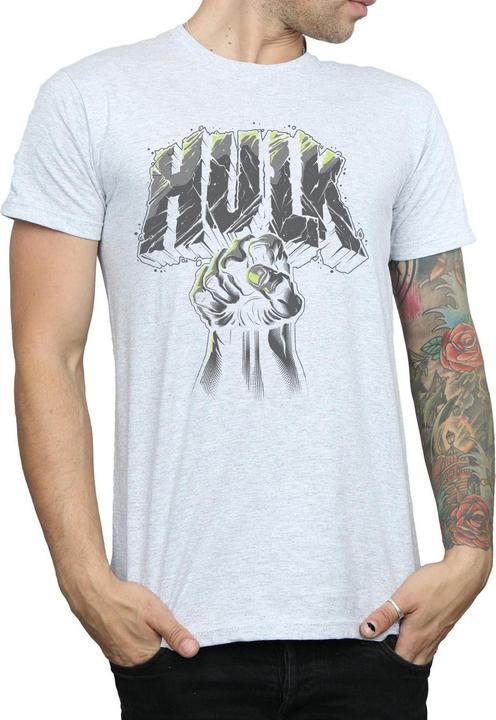 Actual product image Mens Hulk Punch Logo T-Shirt (XXL)