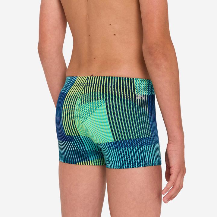 Produktbild Nabaiji Badehose Boxer Jungen - 500 Fitib blau/grün (8, 9, 10)