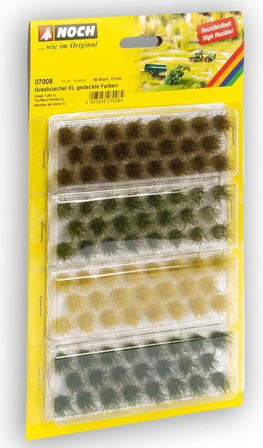 Actual product image Noch Grass tufts muted colours, 104 pieces