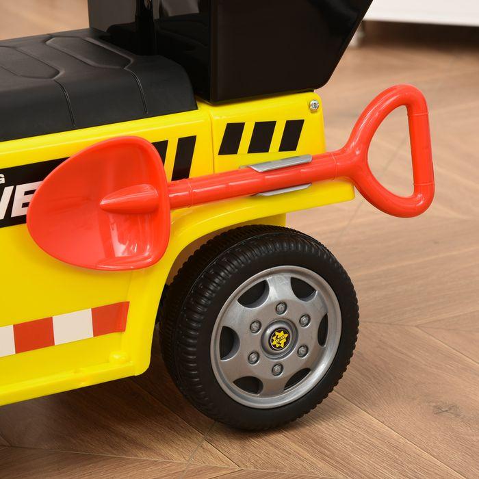 Actual product image Swisshandel24 Sit-on excavator ride-on car with tipping bucket and shovel for baby 18-36 months Metal PP plastic