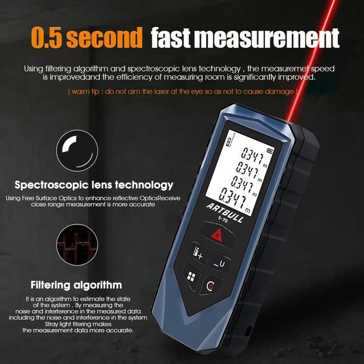Image du produit Cbx Télémètre laser 100m R100, Télémètre numérique, Appareil de mesure laser (100 m, 690 nm)