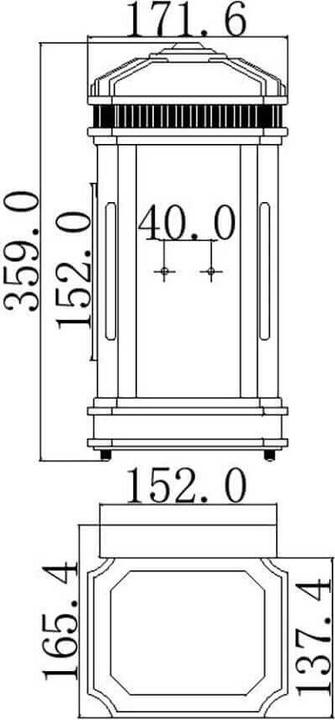 Produktbild Elstead Lighting Federal Aussen-Deckenleuchte E27 2-fach Vergoldete Bronze IP44 Anti-Meerwasser (E27, IP44)