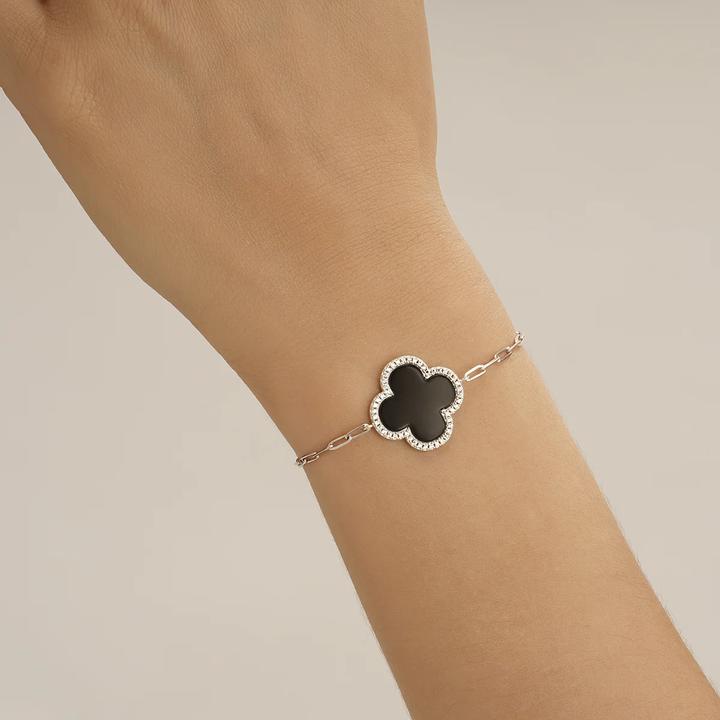 Produktbild Charles Garnier Armband aus Silber, Zirkonoxid, schwarzem Onyx (21 cm, 925er Silbergliedern)