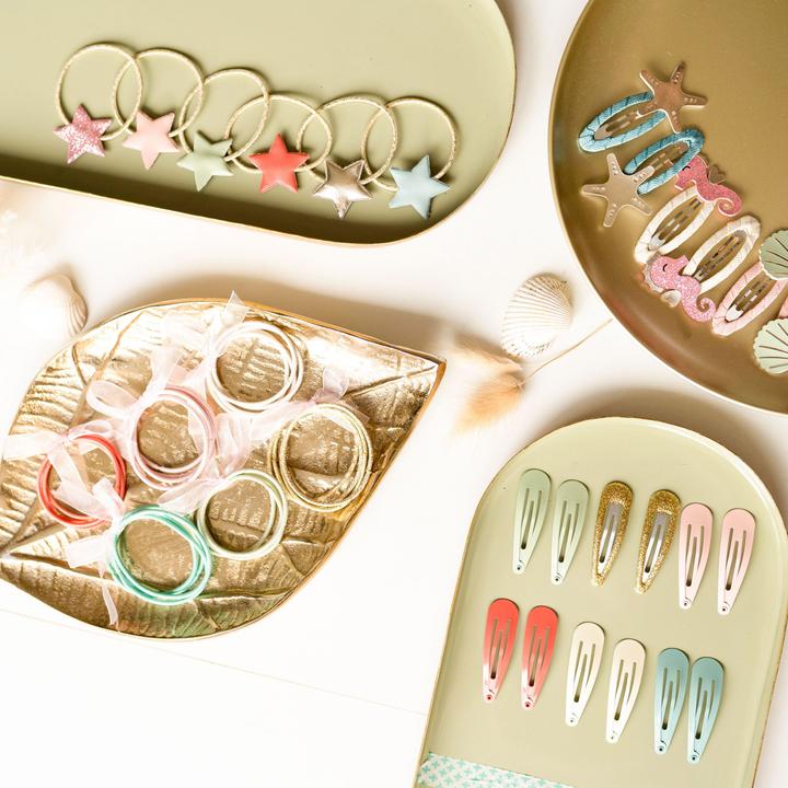 Immagine prodotto Papierdrachen 48 barrette e lacci per capelli - sirena (Elastico per capelli)