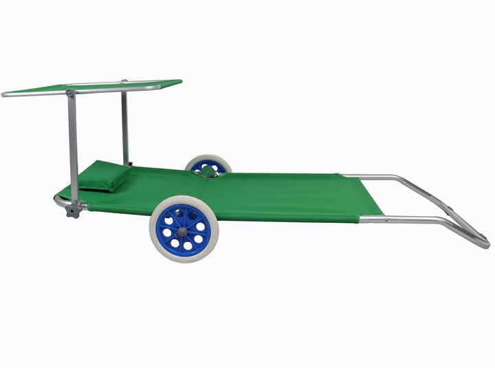 Actual product image VCM Sun lounger with wheels and sun canopy (165 cm)