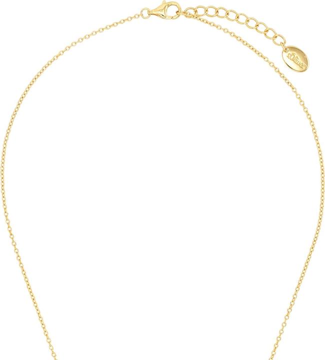 Image du produit S.Oliver Collier pour femme, argent 925 sterling, zirconium (synth.) | croix (Argent 925, 3 cm)