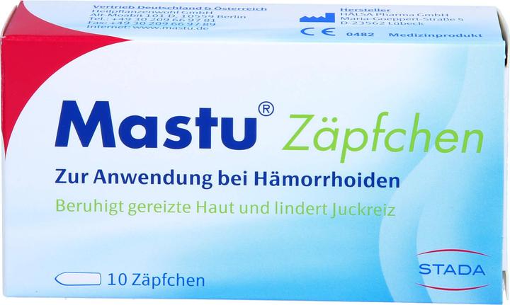 Produktbild Stada Mastu Zäpfchen, 10 St. Zäpfchen (Intimwaschlotion)